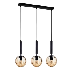 Lampa wisząca Ravena PND-2324-3L BK+AMB Italux - zdjęcie produktu
